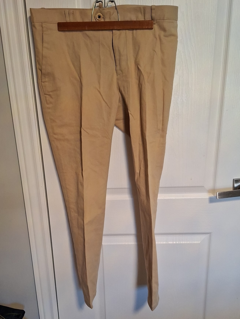 Women's Tailored Tapered Trousers in Tan